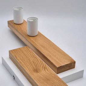 Felületre szerelhető csillár MATTE 2xE27/15W/230V + 3xG9/5W/230V fehér/tölgy