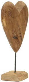 Dobu szobor teak 25x12x45cm