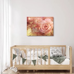 Rózsák képe (üvegen) (70x50 cm)