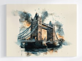 Poszter Város London Tower Bridge Híd Építészet 80x60