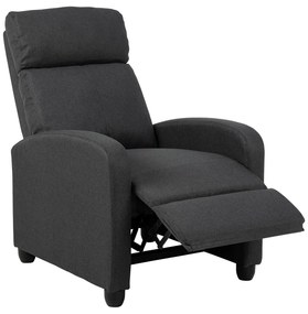 Antracitszürke relaxációs fotel Siom – Actona