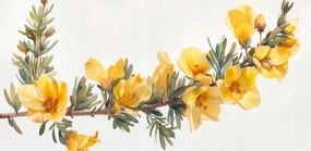 Poszter 91,3x44,5cm Sárga virágok