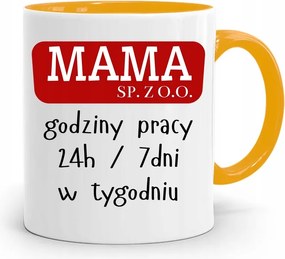 Sárga Bögre Ajándék Anyukáknak Anya Kft. fényképes nyomattal