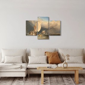 Kép - William Turner, Fishing Boats with Hucksters Bargaining for Fish, reprodukciók (90x60 cm)