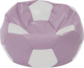 Mondo Ball babzsákfotel - műbőr - lila/fehér - 170 liter