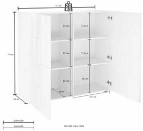 Komód SERIAN sonoma tölgy