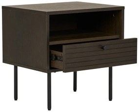 Tárolóasztal tölgyfa dekorral Kyoto – House Nordic