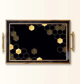 Üveg tálca, 38×24 cm – TPA9775