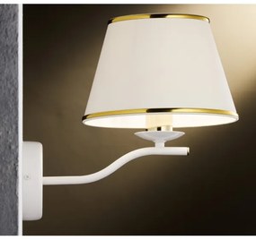 Jupiter 2086 - SAMBA fali lámpa 1xE27/15W/230V fehér/arany