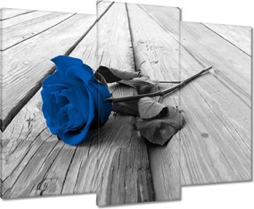 Vászonkép 90x70 Kék rózsa a hídon