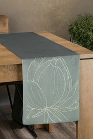 Blink12 bársony asztali futó Ezüst 35x140 cm