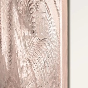 Kézzel festett kép 88x118 cm Metallic Rose – Malerifabrikken