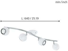 EGLO 31004 - BIMEDA LED-es spotlámpa 4xGU10/3W LED