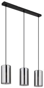 Globo 21002-3H - Csillár zsinóron OLLY 3xE14/25W/230V fekete