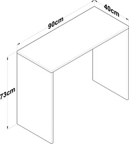 Hazam Walnut íróasztal