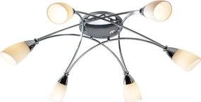 Dar Lighting BUREAU BUR0650 Plafonlámpa 6x40W/E14 IP20