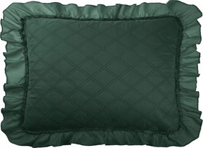 Dekoratív párnahuzat Ruffy 50x70 üveg zöld, fodros