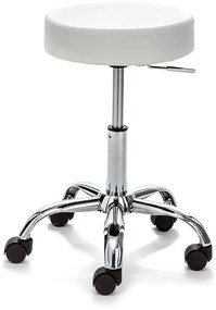 Fehér bőrutánzat irodai szék Tizio – Tomasucci