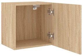 2 db sonoma tölgy szerelt fa fali TV-szekrény 40,5 x 30 x 40 cm