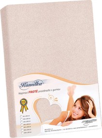 Bellatex frotté lepedő púderrózsaszín, 120 x 200 cm