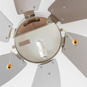 ZEVENTI - FAMARA mennyezeti ventilátor 1xE14/60W/230V szürke