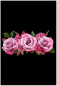 Poszterek 80x120 Rózsaszín rózsák anyukáknak