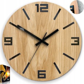 Arabik tölgyfa falióra 33 cm csendes, nappali óra