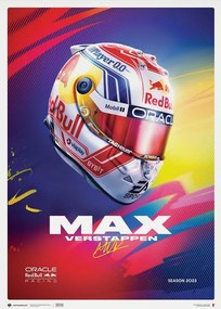 Művészeti nyomat Oracle Red Bull Racing - Max Verstappen - Helmet - 2023, Automobilist