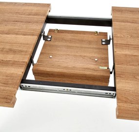 Étkezőasztal Berlin 160 cm, mézes dió / fekete