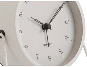 Karlsson 5952WG design ébresztőóra 13 cm, szürke