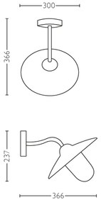 Philips 01643/30/PN - Kültéri fali lámpa HAMMOCK 1xE27/60W/230V