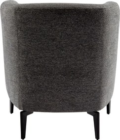 Design fotel, szürke/fekete, KAPY