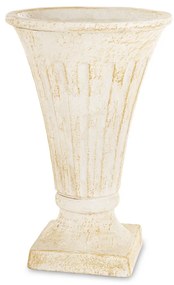 Evora design Váza cementbézs 26x17x17 cm