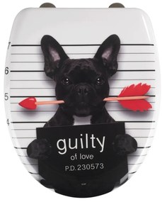 WC-ülőke automatikus záródással 37,5 x 41,5 cm Guilty Dog – Wenko