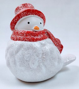 Madár figura Karácsony Hóember Kerámia