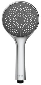 WENKO 23993100 - Zuhanyfej víztakarékos rendszer 11x11 cm fényes króm/fehér/szürke