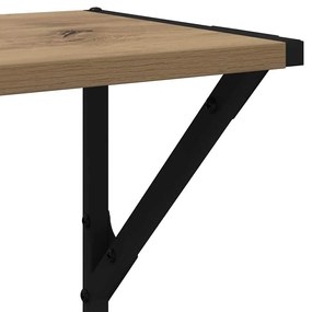 vidaXL Falpolcok 2 pcs Artisan tölgy 80 x 25 x 25,5 cm Faanyag