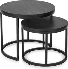 Dohányzóasztal szett fekete színben MANU