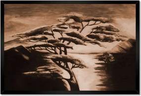 Poszterek keretben 60x40 Afrikai fa