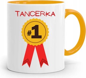 Táncosnőnek Sárga Bögre Születésnapi Ajándéknak, fényképes nyomattal