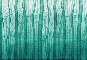 Fotótapéta Zöld erdő Türkiz vinil köd 254x184 +ragasztó