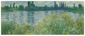 Kép - Claude Monet, Banks of the Seine, reprodukciók (120x50 cm)