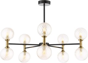 Dar Lighting modern mennyezeti lámpa takara barna matt fekete dartak2354-25