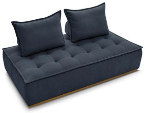 Sötétkék zsenília kanapé 175 cm Elisa – Bobochic Paris