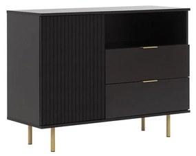 Komód Newelon K1D2SZ NW01 (fekete + arany) . 1103662