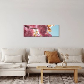 Kép - Cseresznyevirág (órával) (90x30 cm)
