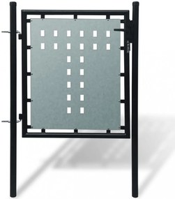Fekete kerítés kapu 100 x 150 cm