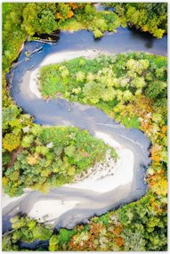 Poszterek 80x120 Forgó folyó Erdő Ősz