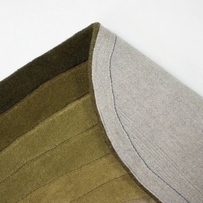 Zöld kézi szövésű gyapjú szőnyeg 160x230 cm Puddle Ombre – Flair Rugs