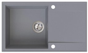 SINK Quality Quality Sink55 mosogató, gránit konyhai mosogató 780x460x215 mm, szürke, SKQ-SINK.D.1KDOL